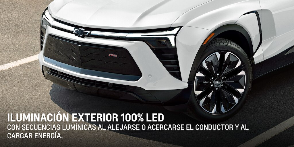 Nueva Chvrolet Blazer EV con oluminación LED con secuencias lumínicas