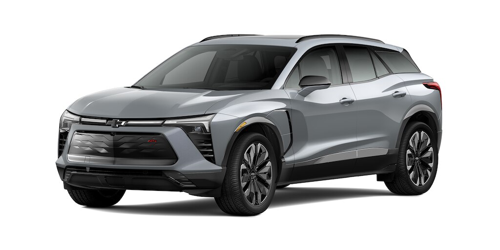 Nueva SUV eléctrica Chevrolet Blazer EV en color gris tiburón