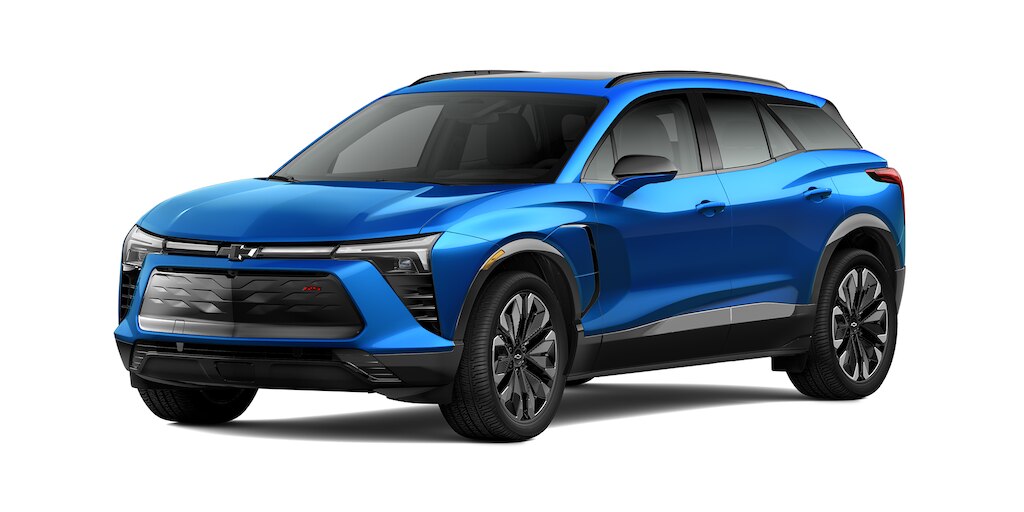 Nueva SUV électrica Chevrolet Blazer EV en color thunder blue
